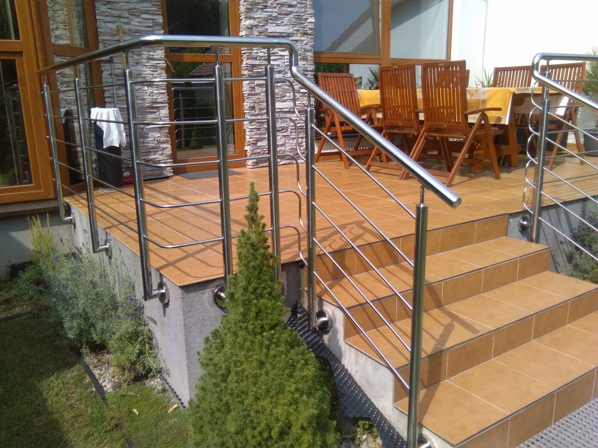 nerezové zábradlie